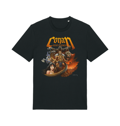 Black Printed T-shirt Front