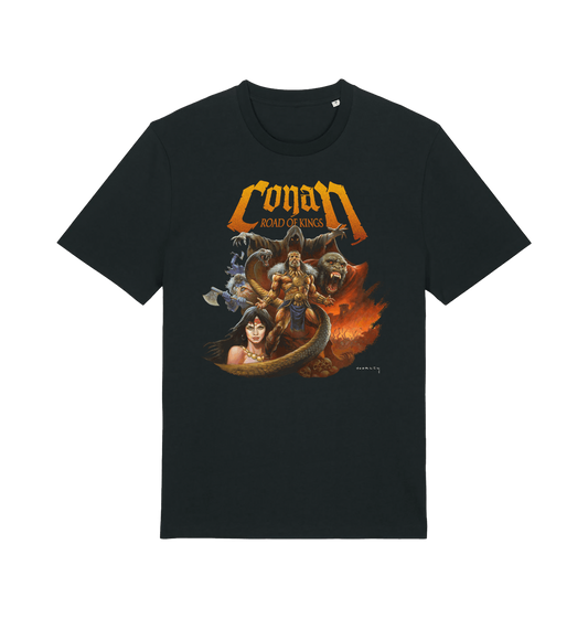 Black Printed T-shirt Front