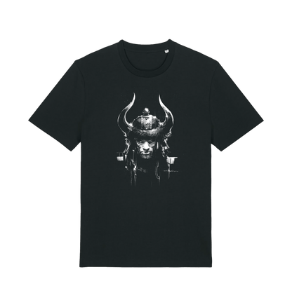 Black Printed T-shirt Front