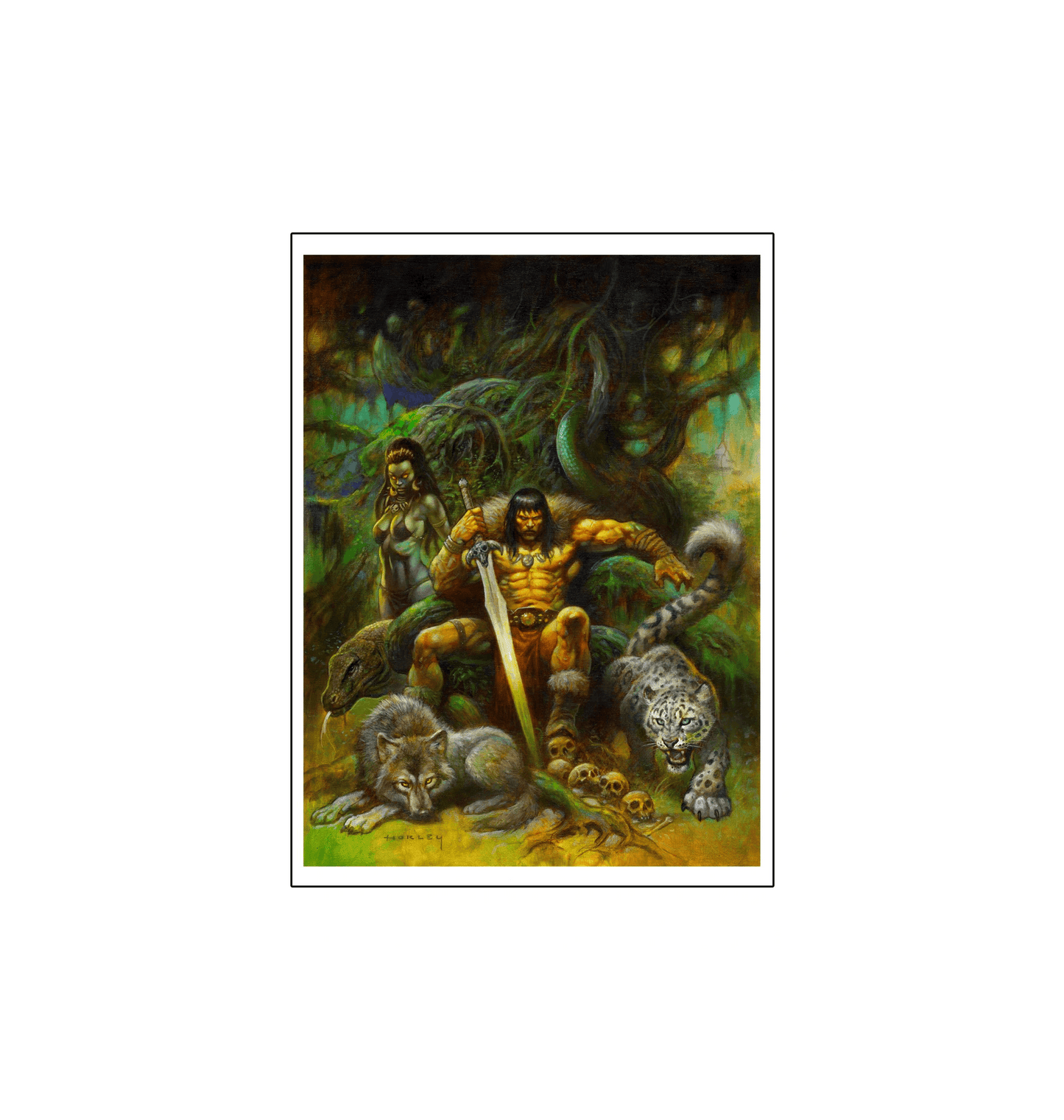 Conan Shadow Throne Savage Sword of Conan Volume 7 unframed fine art print