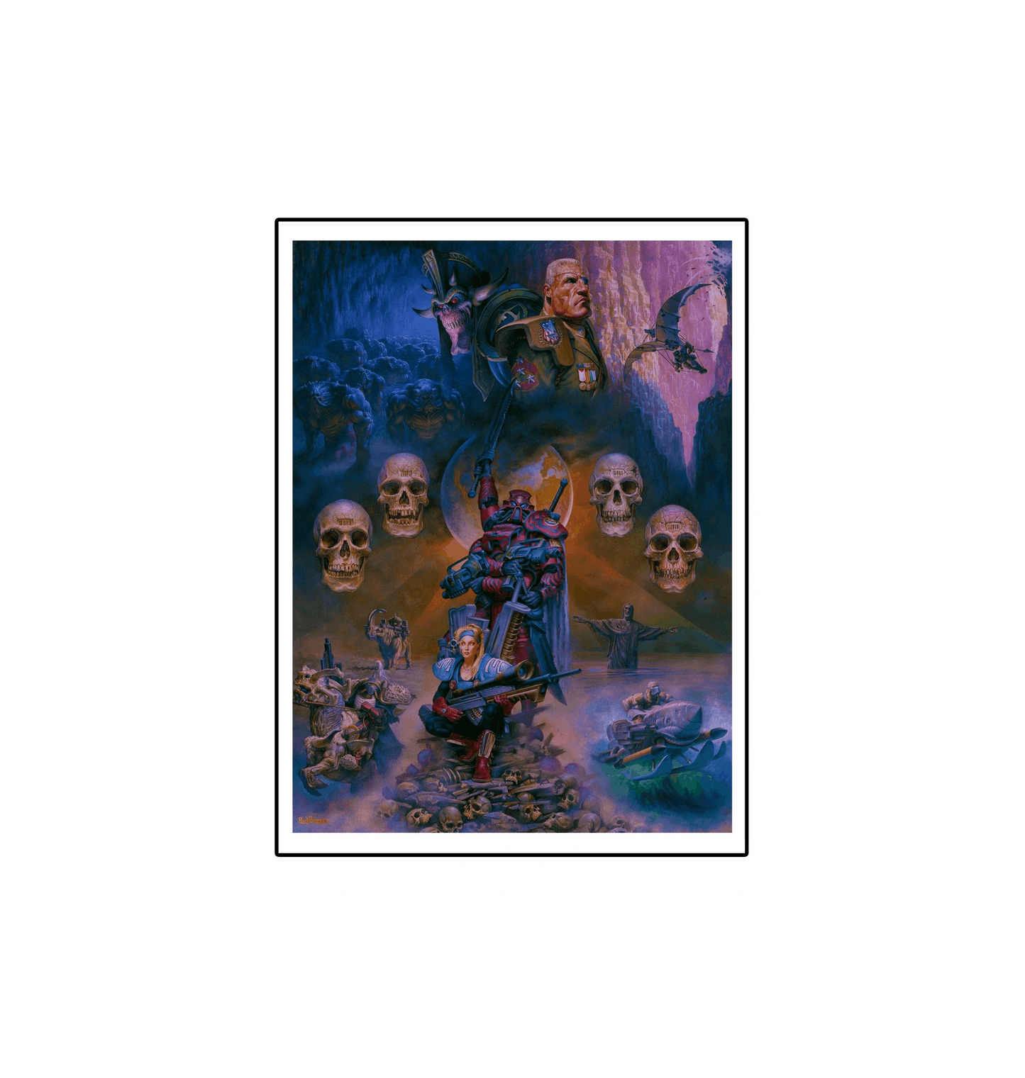 Mutant Chronicles - Brotherhood Beneath the Light of Hope unframed fine print