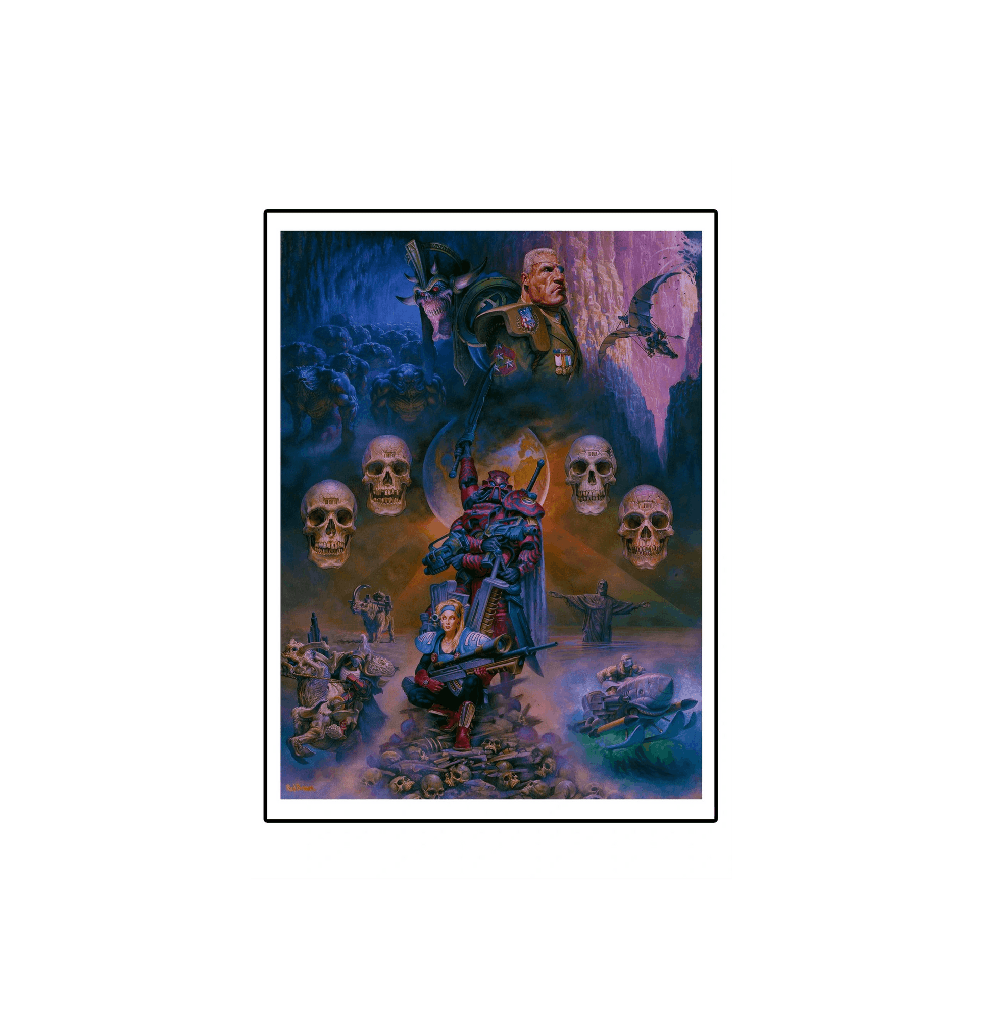 Mutant Chronicles - Brotherhood Beneath the Light of Hope unframed fine print