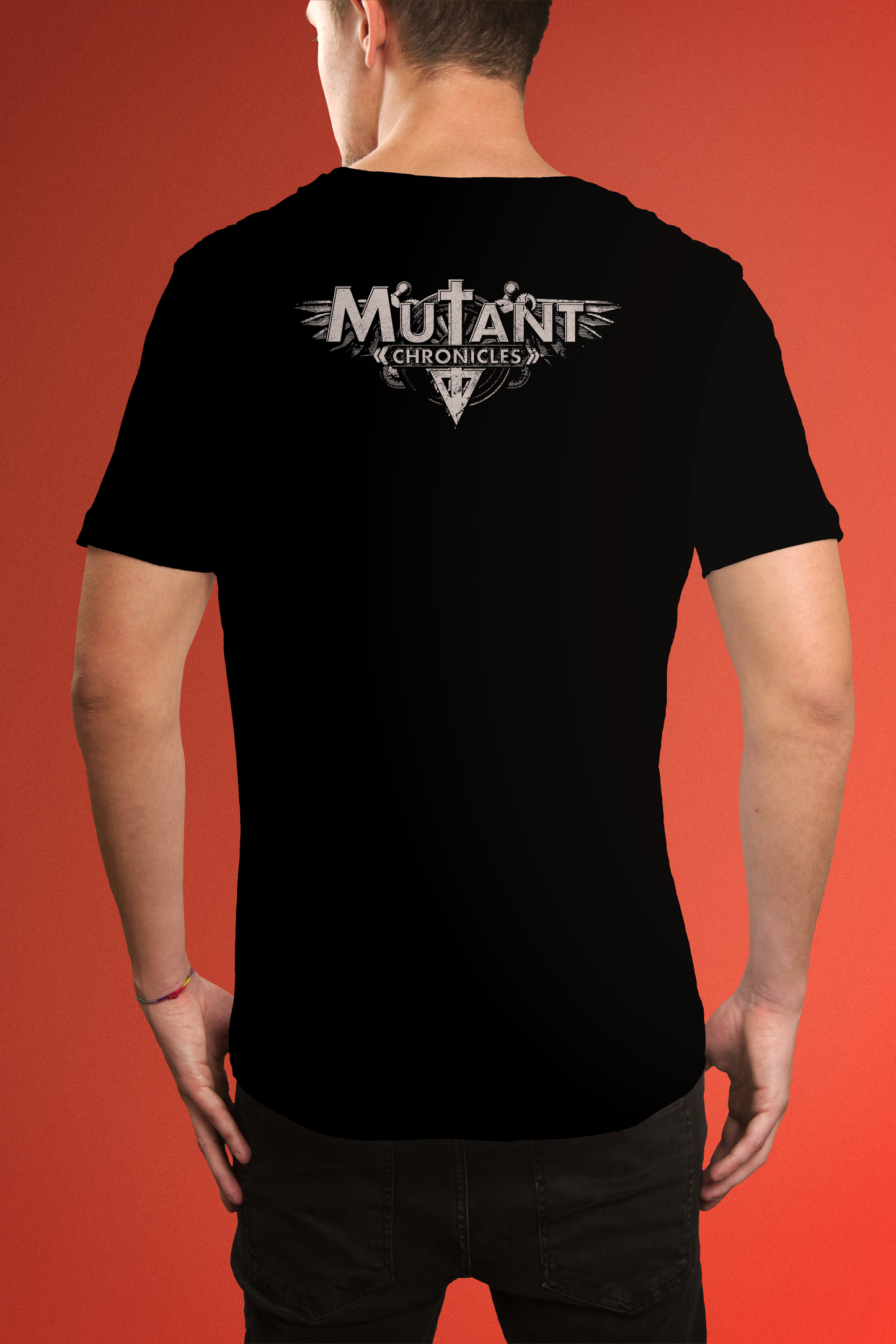 Mutant Chronicles - The Dark Legion Faction T Shirt back mock up