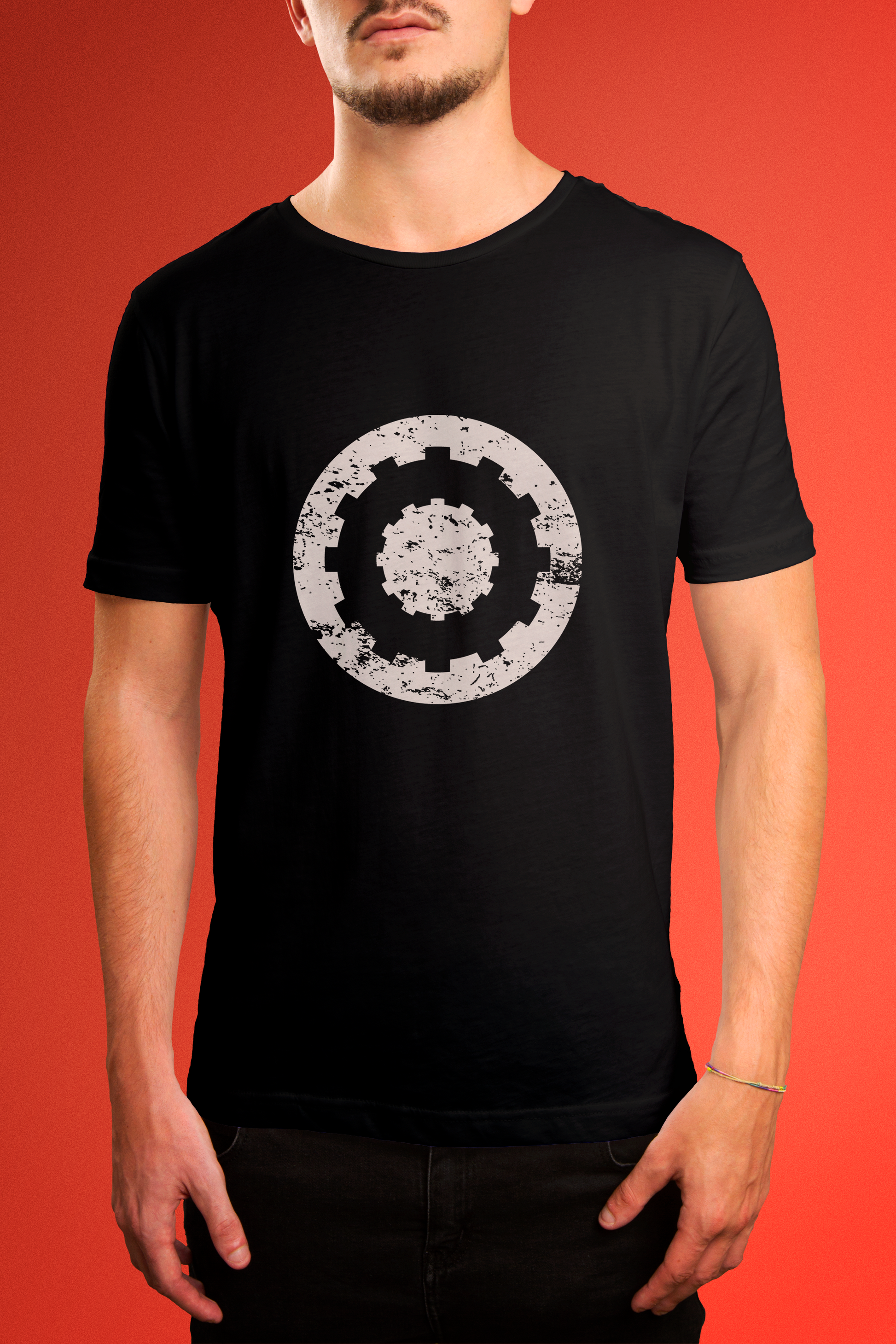 Mutant Chronicles - Bauhaus Faction T Shirt front mock up