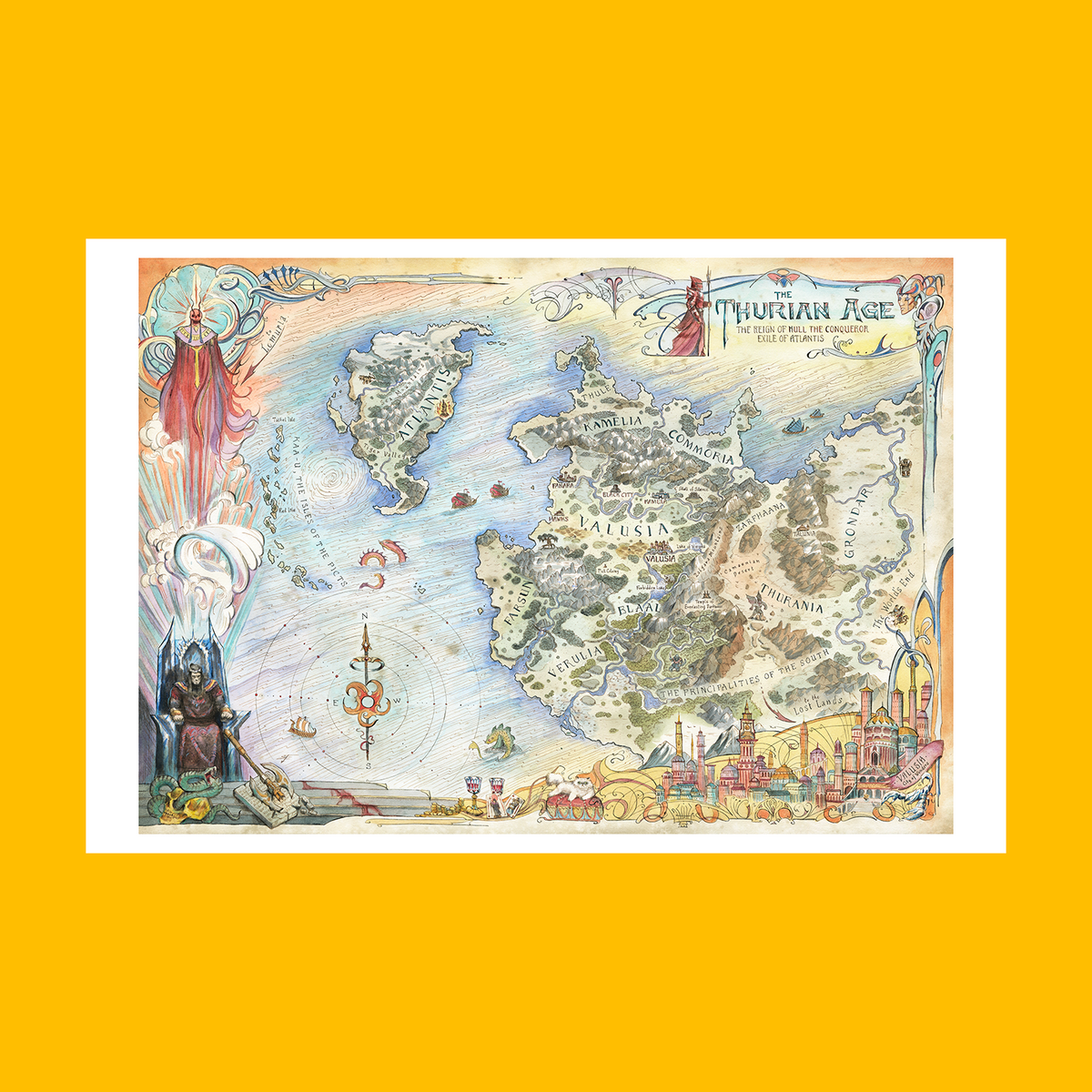 Thurian Age Map - Fine Art Print