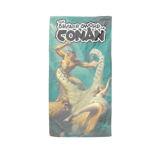Conan - Savage Sword of Conan The Thing Below Beach Towel