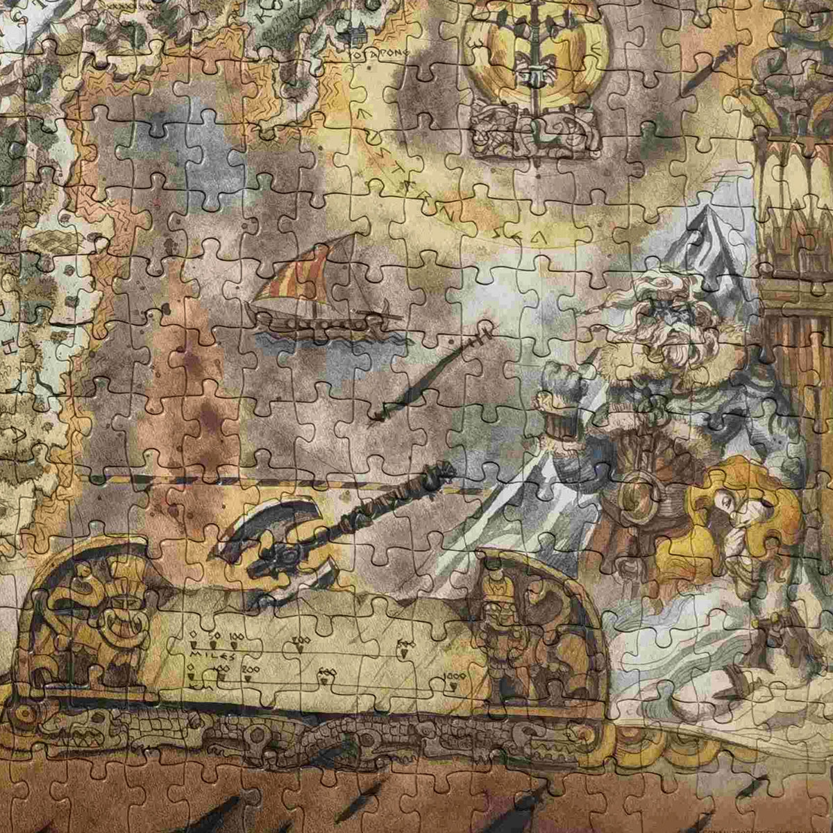 Conan the Barbarian Hyborian Age Map Puzzle