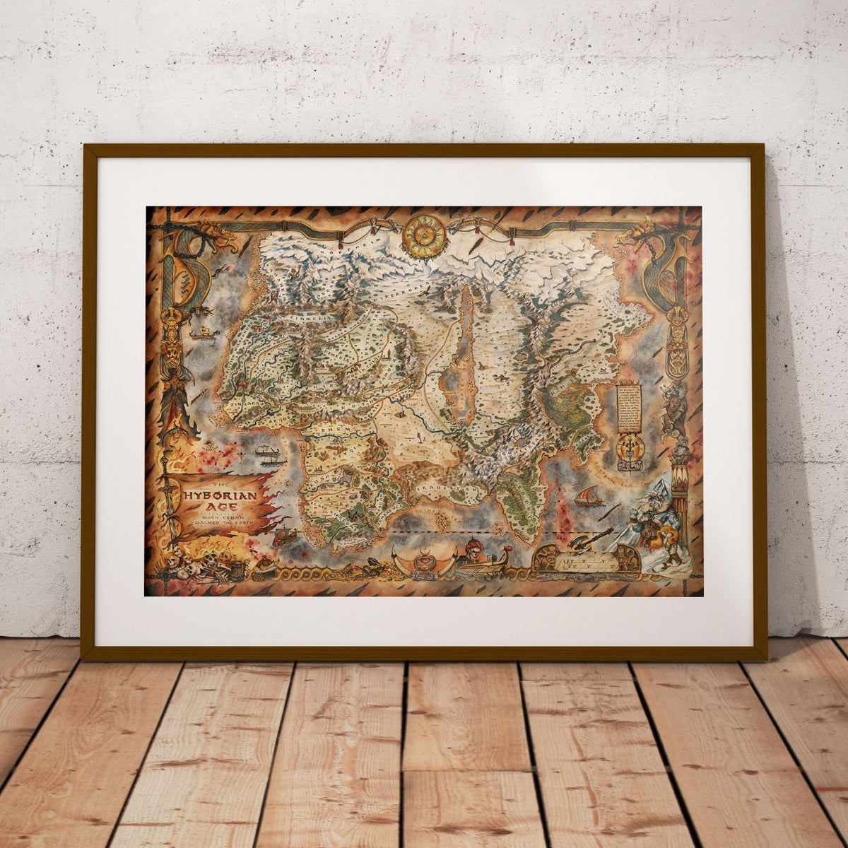 Conan the Barbarian Hyborian Age Map Poster (in Tubes)