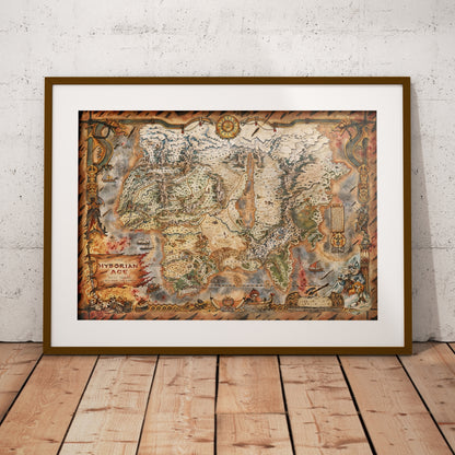 Conan the Barbarian Hyborian Age Map Poster (in Tubes)
