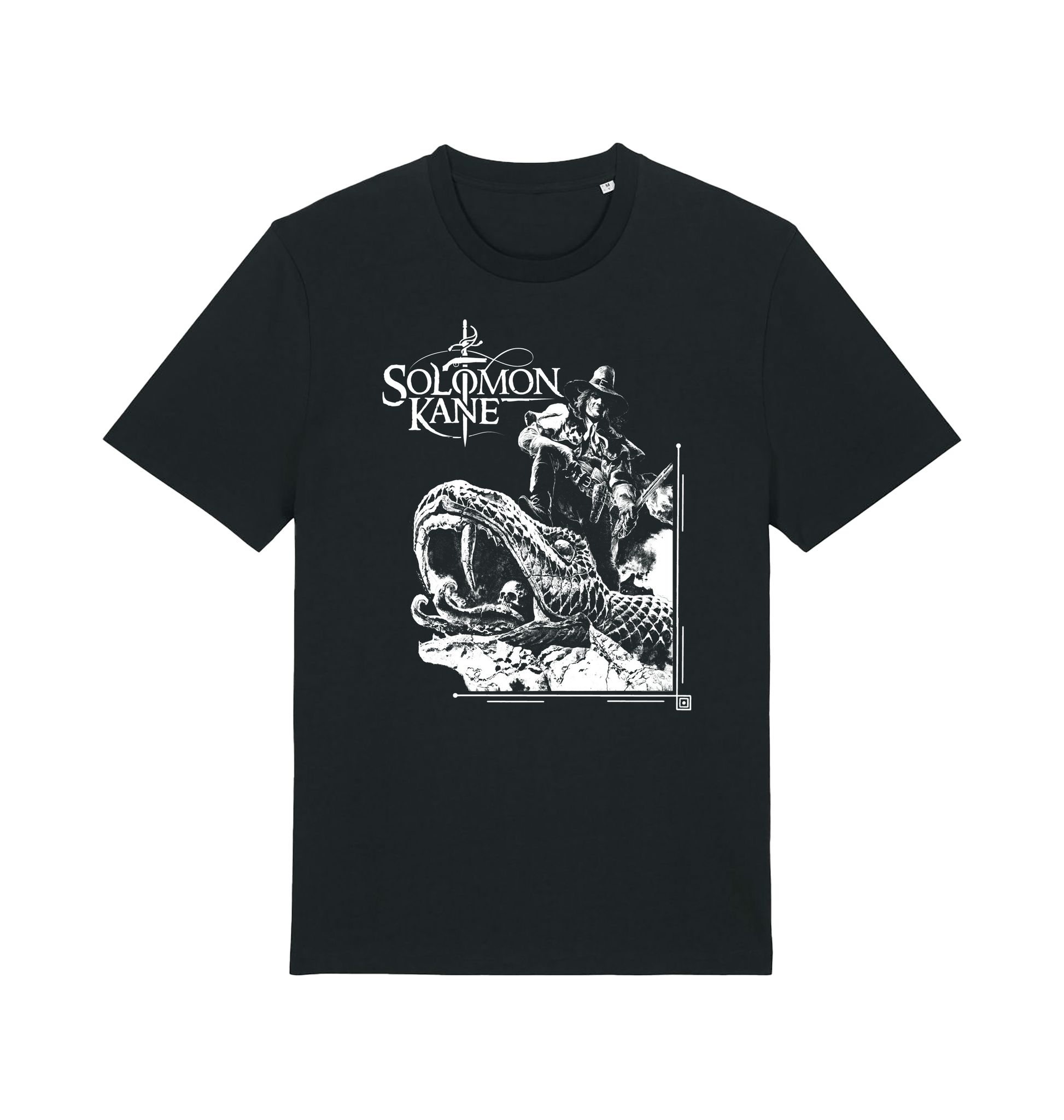 Black Printed T-shirt Front