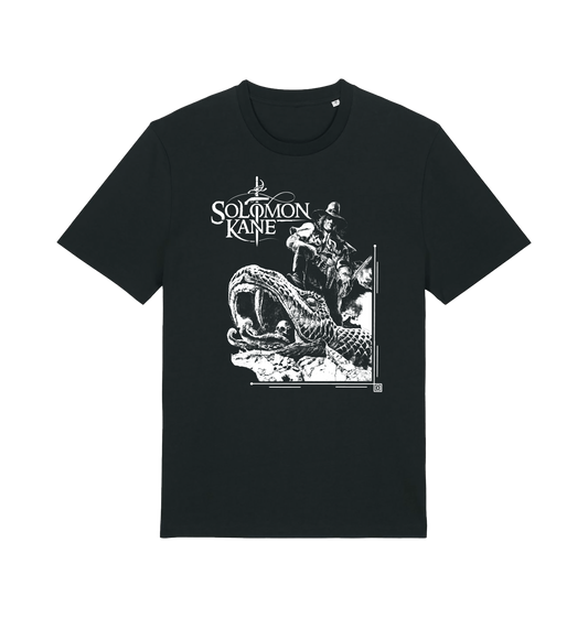 Black Printed T-shirt Front