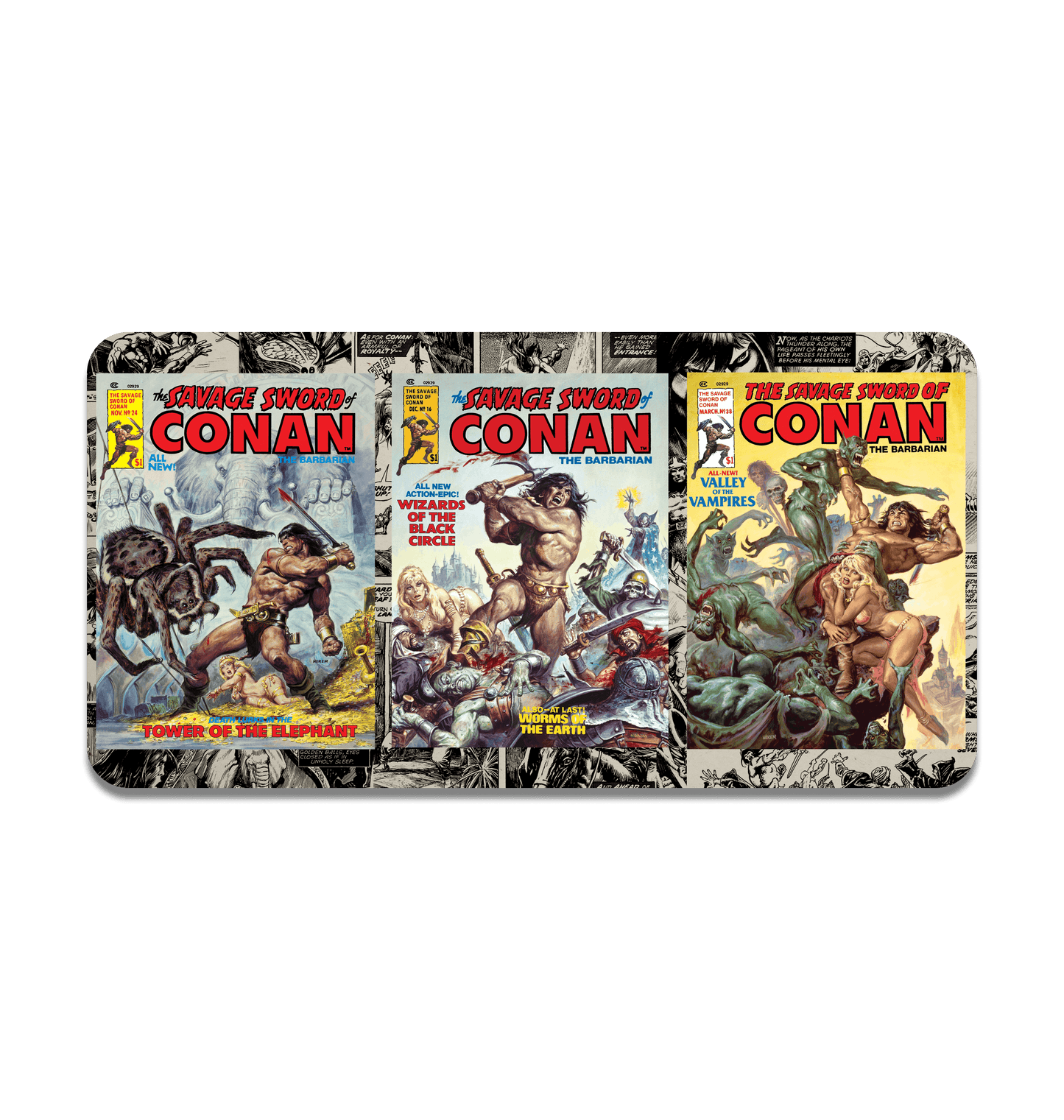 Conan Savage Battles Large Gaming Mat front