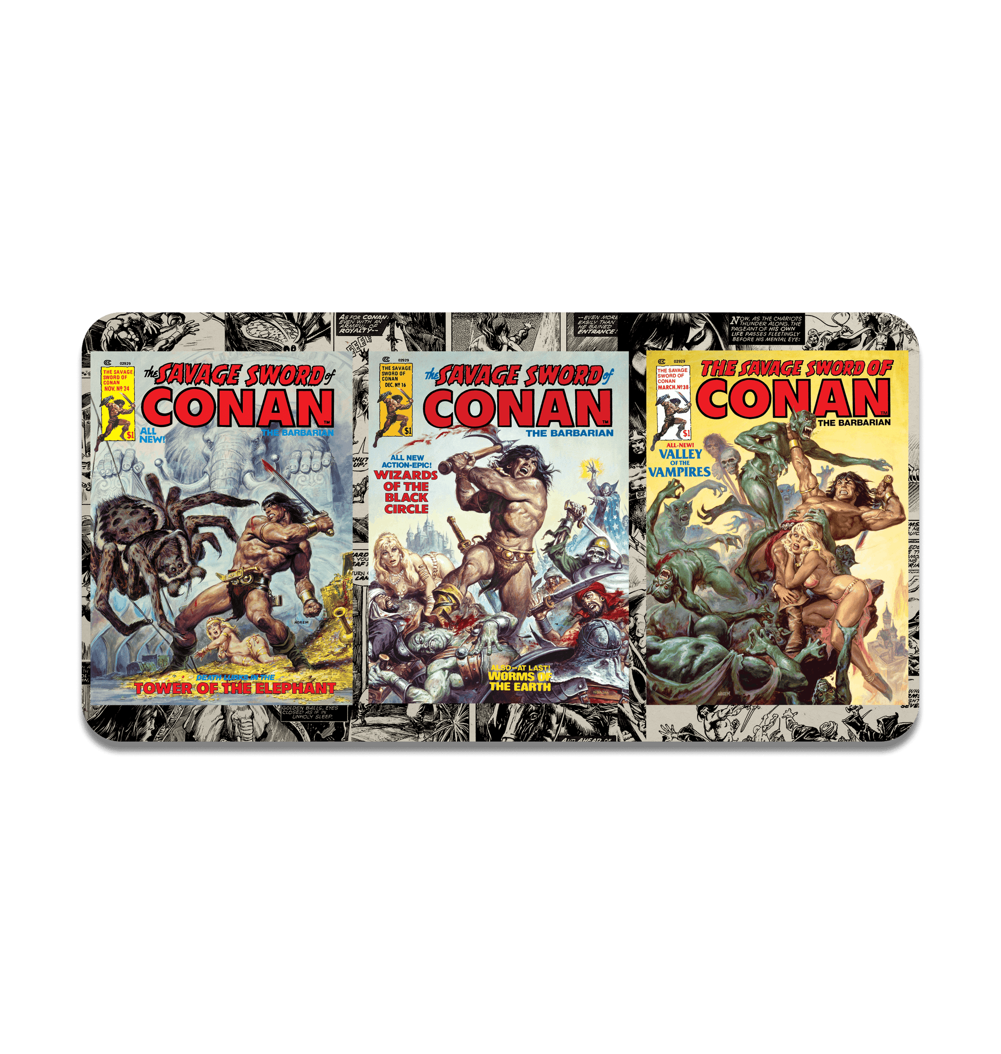 Conan Savage Battles Large Gaming Mat front