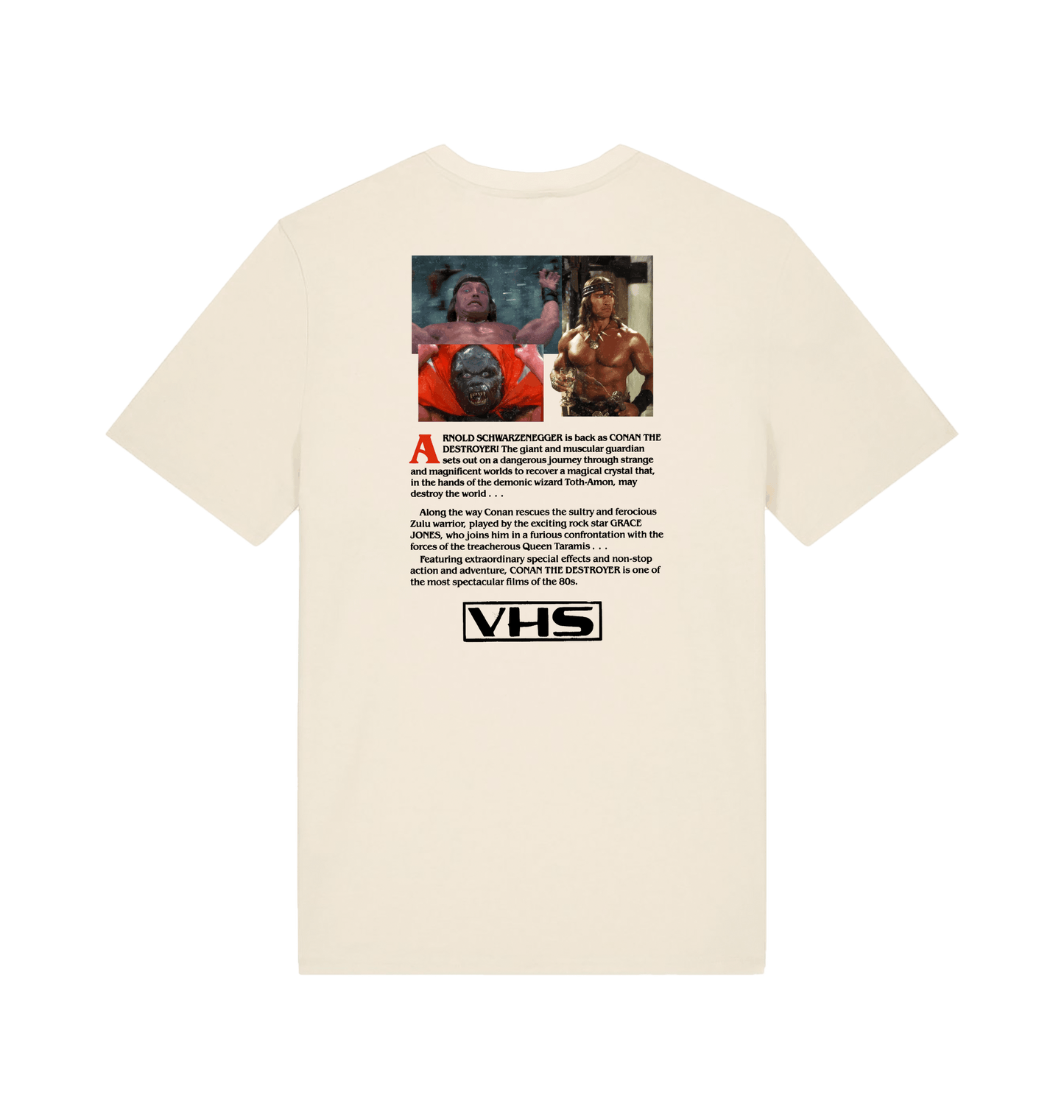 Conan The Destroyer VHS Cover T Shirt back
