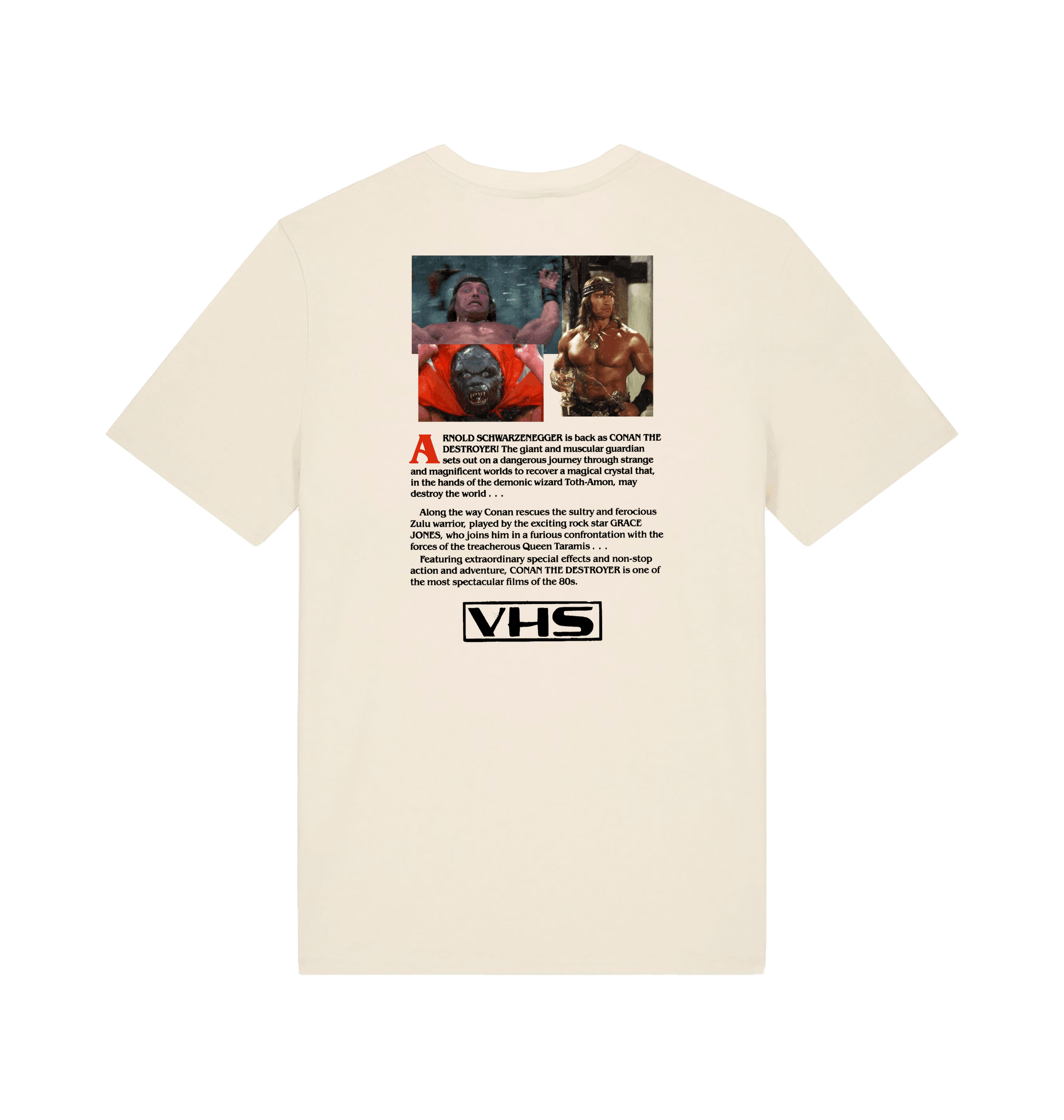 Conan The Destroyer VHS Cover T Shirt back