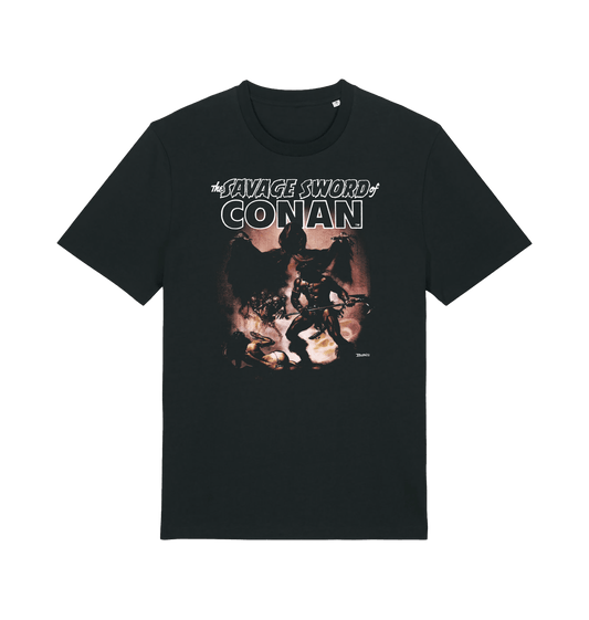 The Savage Sword of Conan Castle Crimson T Shirt front