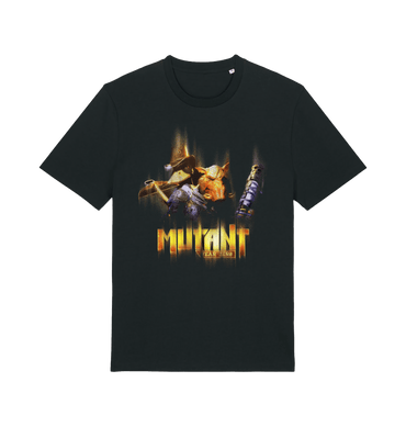 Black Printed T-shirt Front
