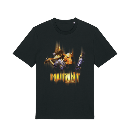 Black Printed T-shirt Front