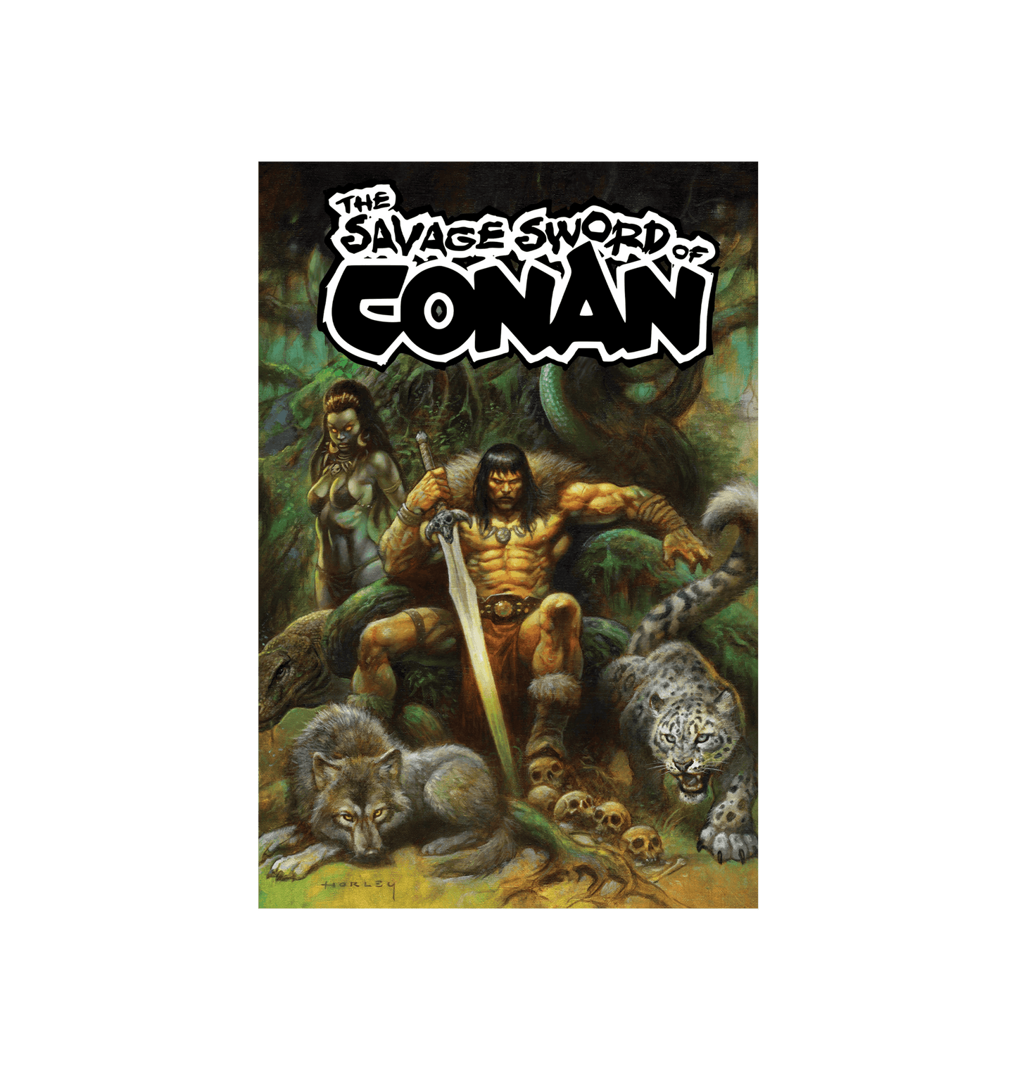 Conan Jungle Throne of Beasts unframed poster