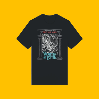 Bran Mak Morn:Warrior-King T-Shirt on Heroic Signatures yellow background