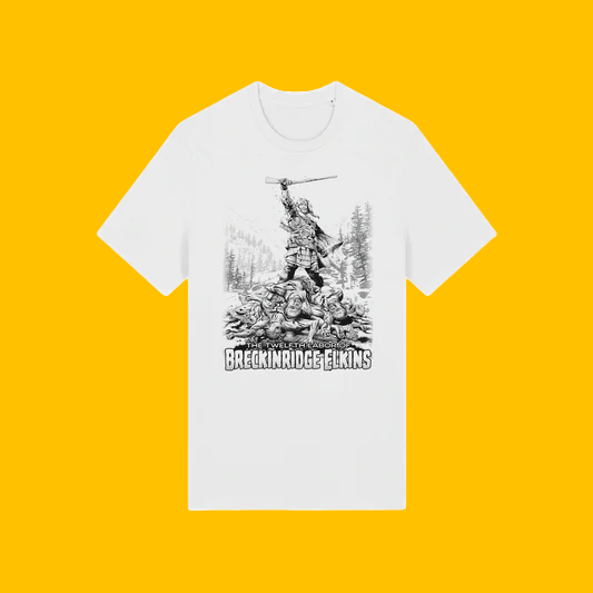 Breckinridge Elkins: Werewolf Season T-Shirt on Heroic Signatures yellow background