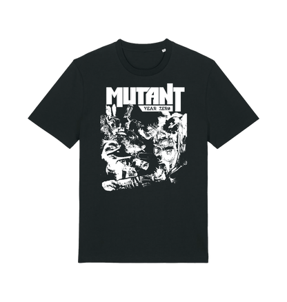Black Printed T-shirt Front