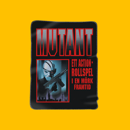 Mutant Year Zero - Chrome Dreams & Neon Nightmares Premium Blanket on Heroic Signatures yellow background