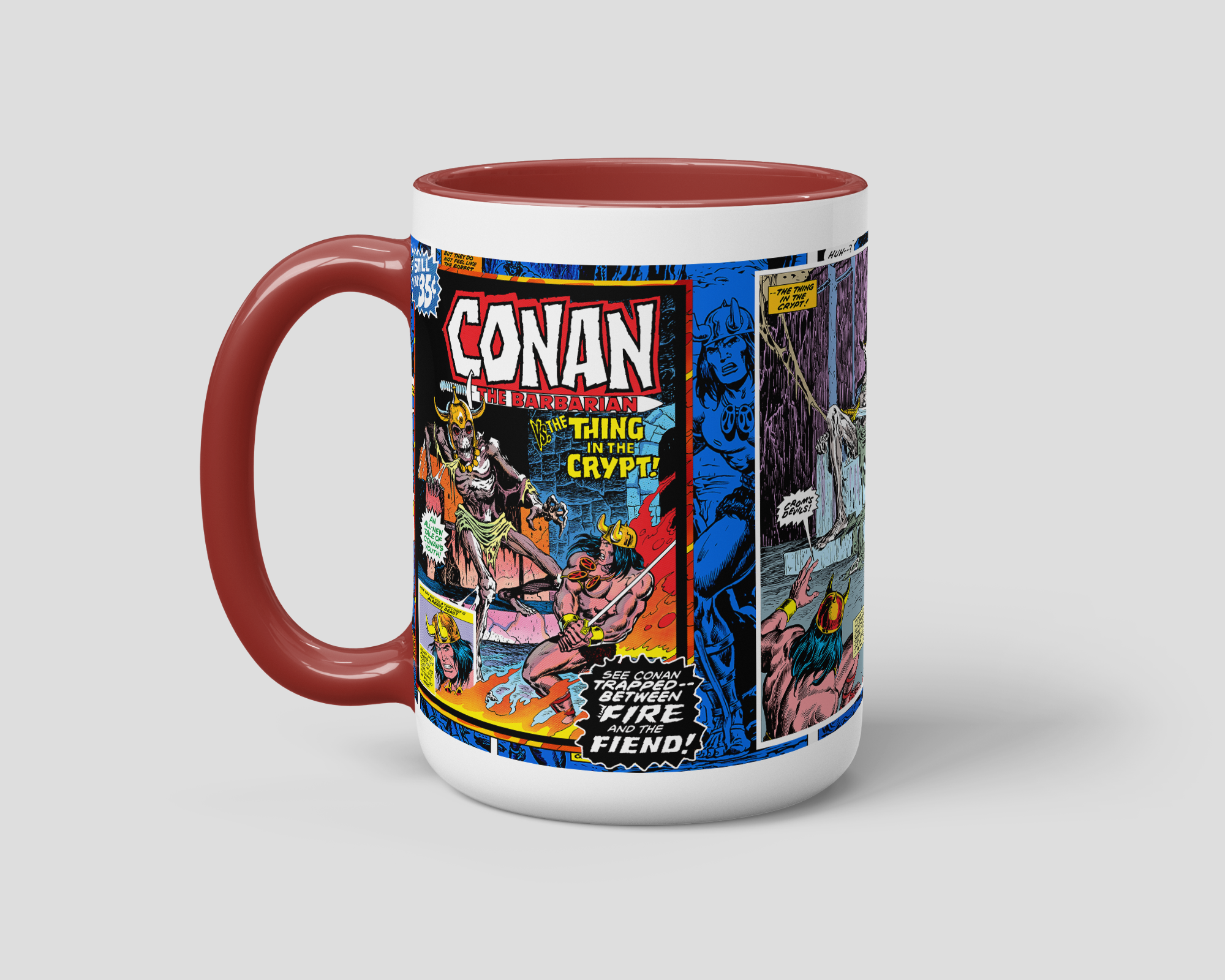 Conan vs. The Thing in the Crypt Mug left view