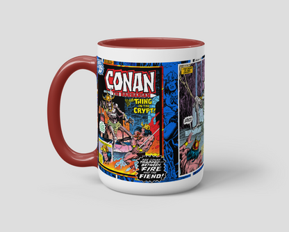 Conan vs. The Thing in the Crypt Mug left view