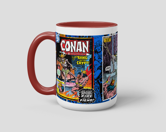 Conan vs. The Thing in the Crypt Mug left view