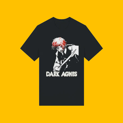 Dark Agnes: Sword Woman T-Shirt on Heroic Signatures yellow background