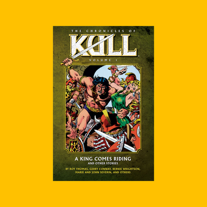 Cover of Dark Horse Chronicles of Kull Vol. 1 Trade Paperback on a yellow background