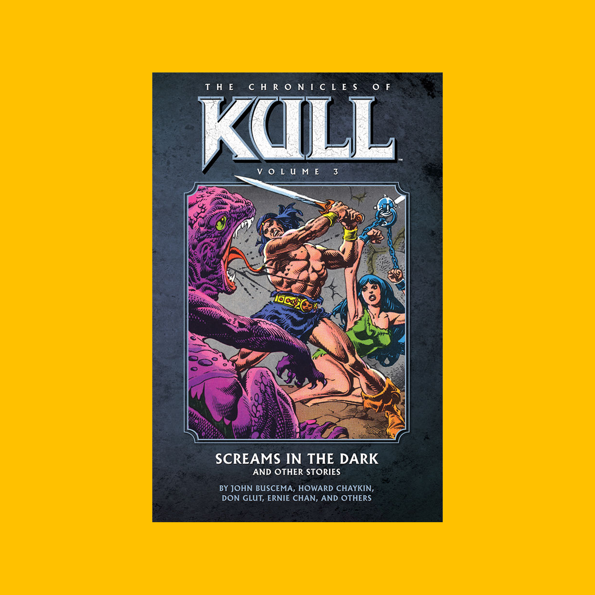 Cover of Dark Horse Chronicles of Kull Vol. 3 Trade Paperback on a yellow background