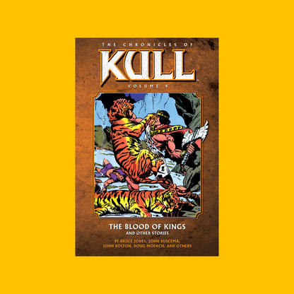 Cover of Dark Horse Chronicles of Kull Vol. 4 Trade Paperback on a yellow background