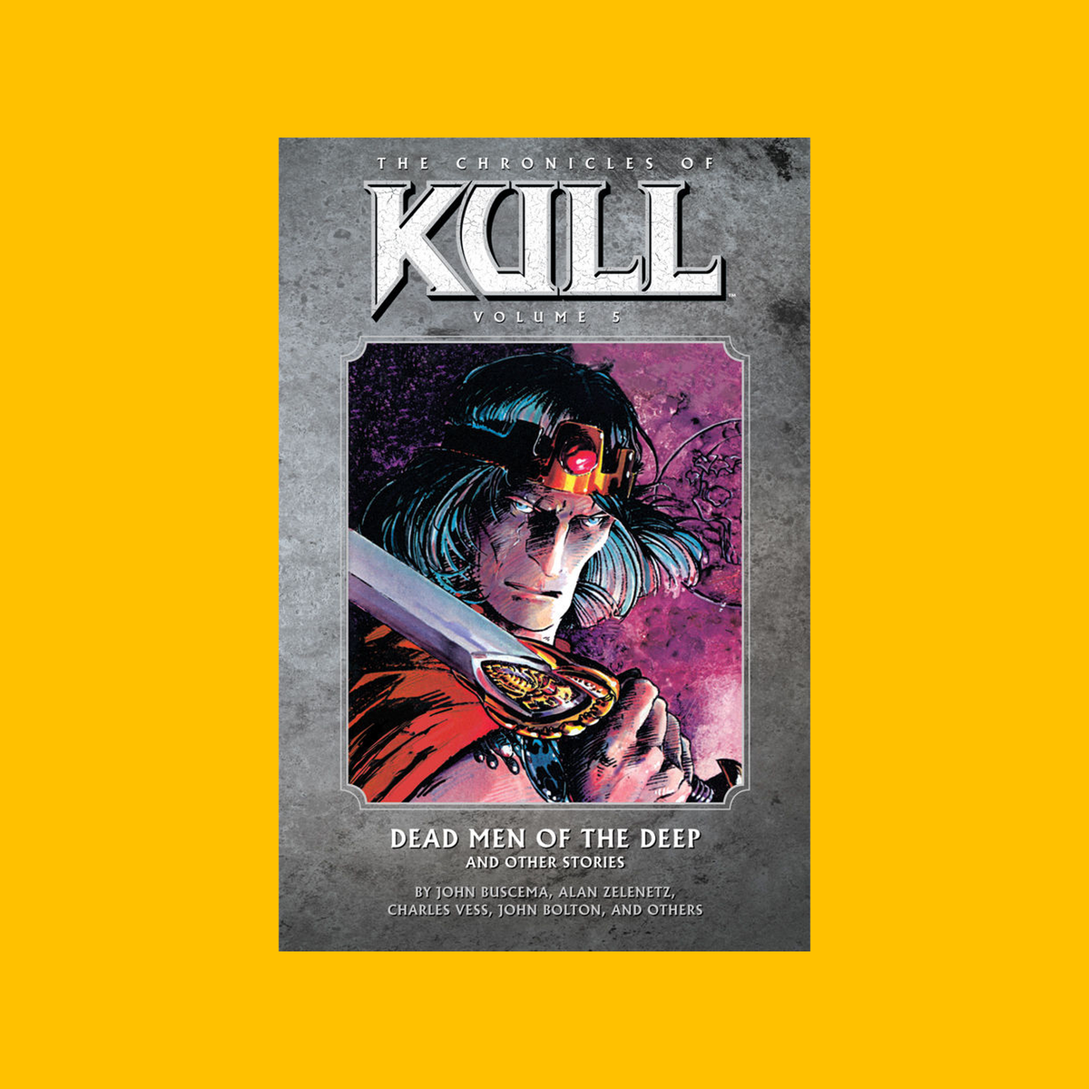 Cover of Dark Horse Chronicles of Kull Vol. 5 Trade Paperback on a yellow background