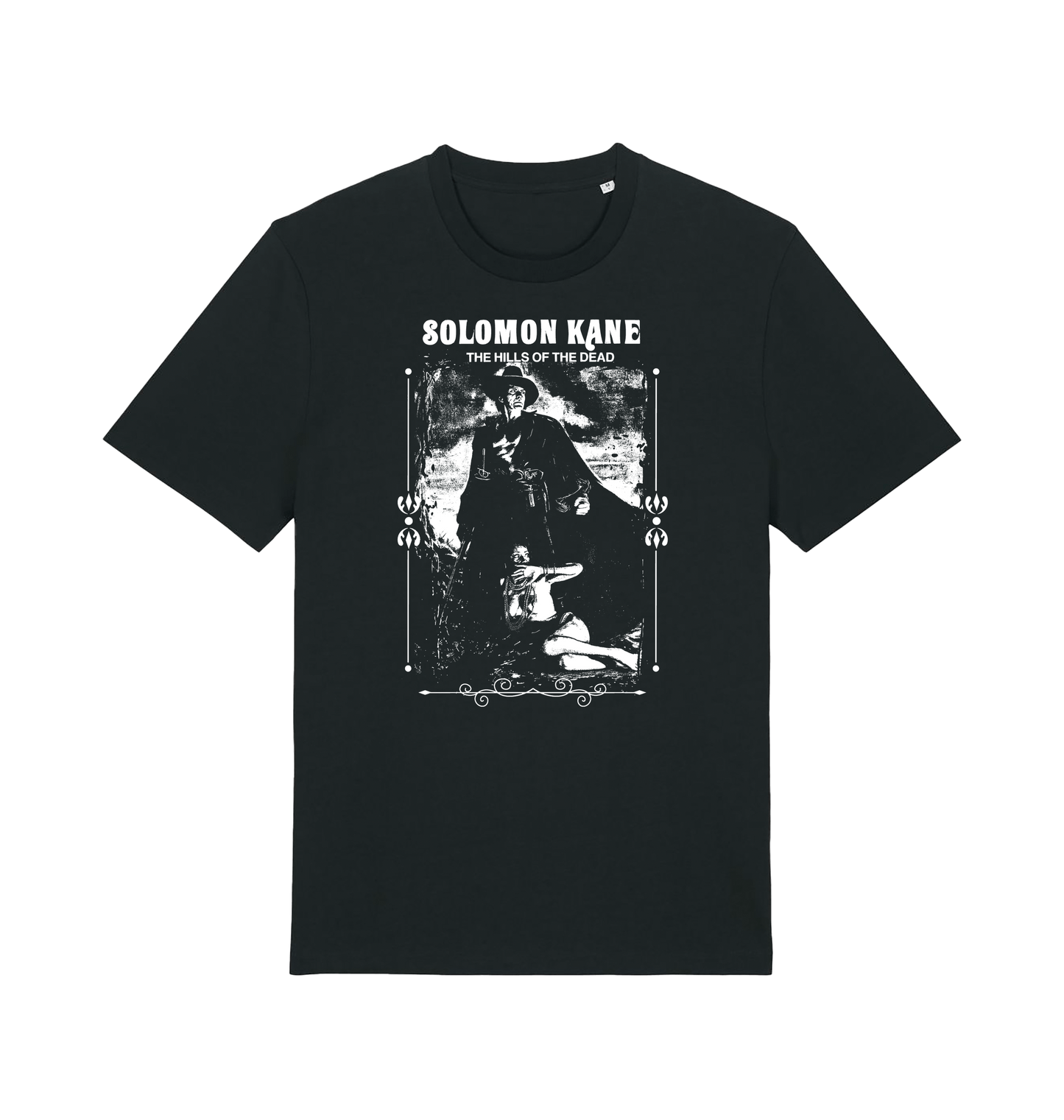 Black Printed T-shirt Front