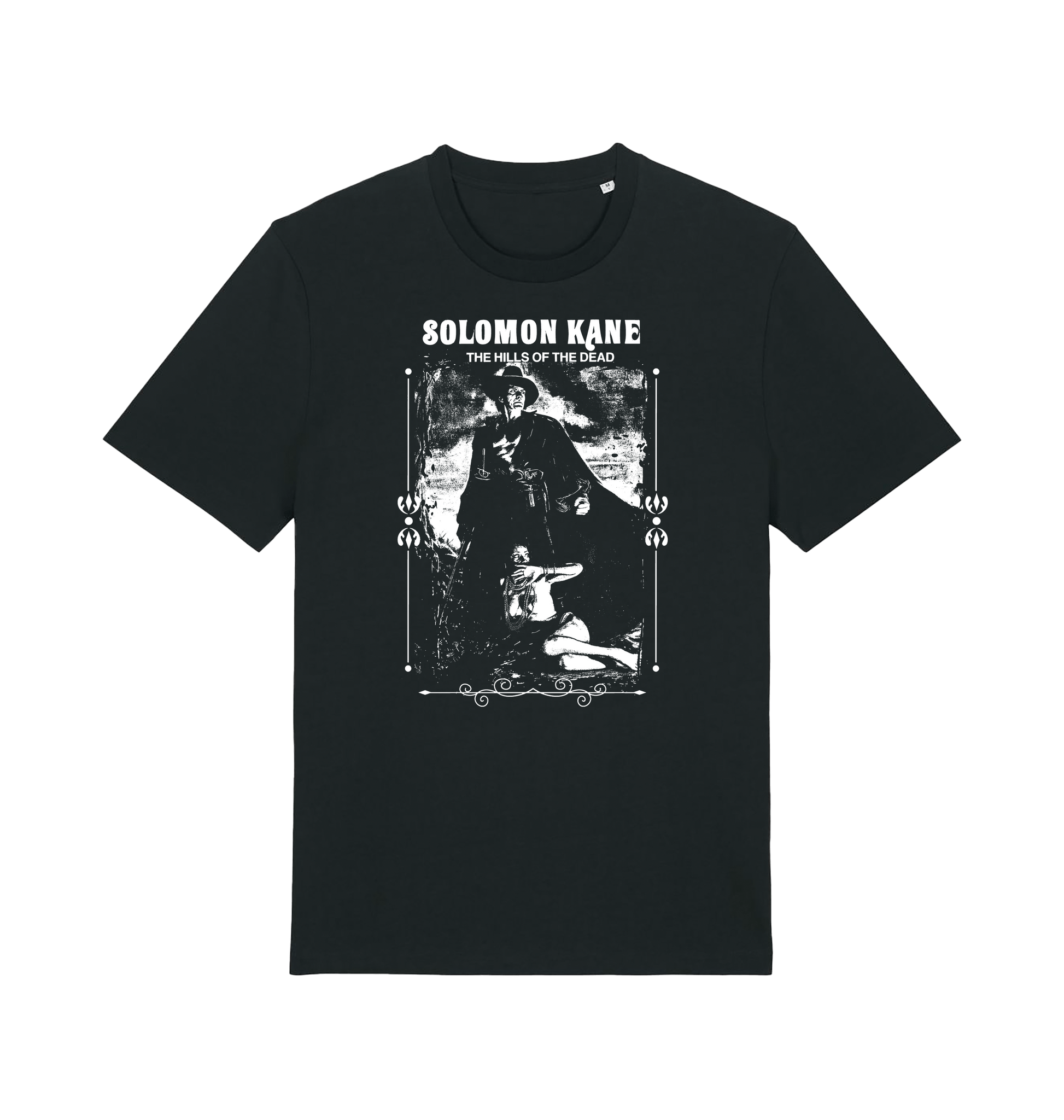 Black Printed T-shirt Front