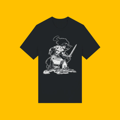 Howard House: Birth of Legends - Black T-Shirt on Heroic Signatures yellow background