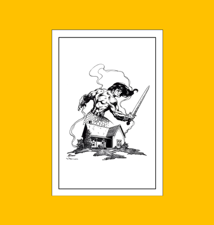 Howard House: Birthplace of Legends Fine Art on Heroic Signatures yellow background