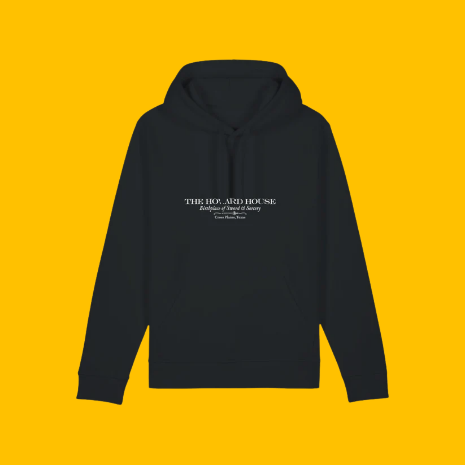Howard House: Birthplace of Legends Hoodie on Heroic Signatures yellow background