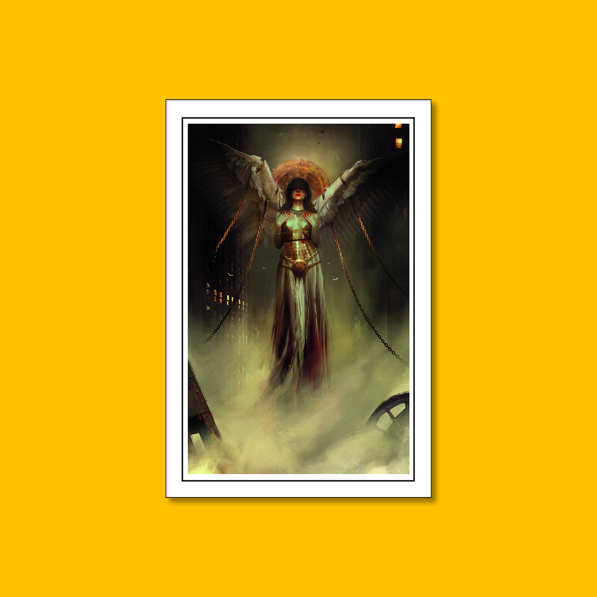 Kult: Angel Fine Art on Heroic Signatures yellow background