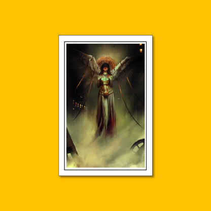 Kult: Angel Fine Art on Heroic Signatures yellow background