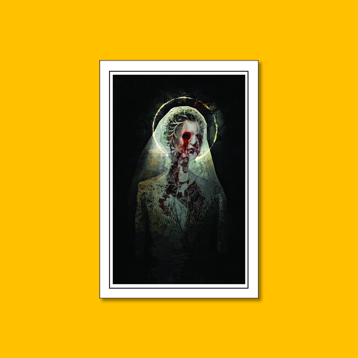 Kult: Arcane Wedding Dress Fine Art on Heroic Signatures yellow background