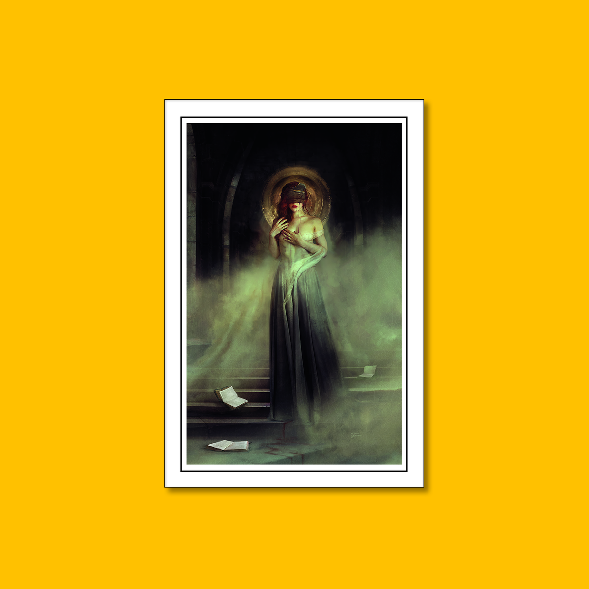 Kult: Devil's Blood Fine Art on Heroic Signatures yellow background