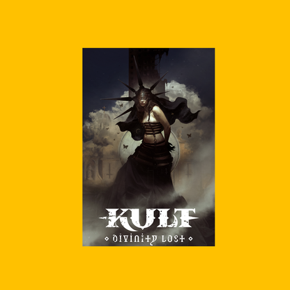Kult: Thinly Veiled Poster on Heroic Signatures yellow background