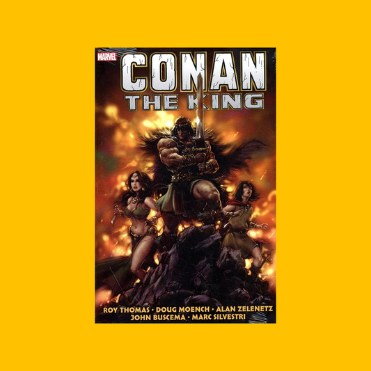 Cover of Marvel Conan the King Vol. 1 Omnibus on a yellow background