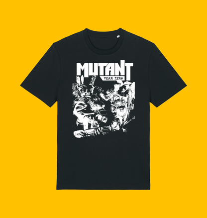 Mutant Year Zero - Mayhem in the Zone T-Shirt on Heroic Signatures yellow background
