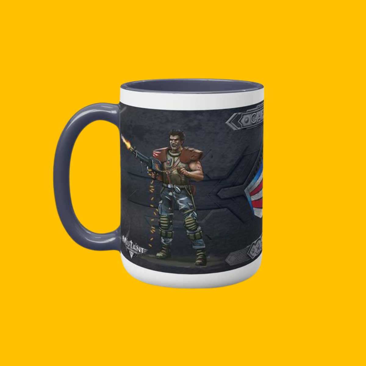 Mutant Chronicles - Capitol Faction Mug on Heroic Signatures yellow background