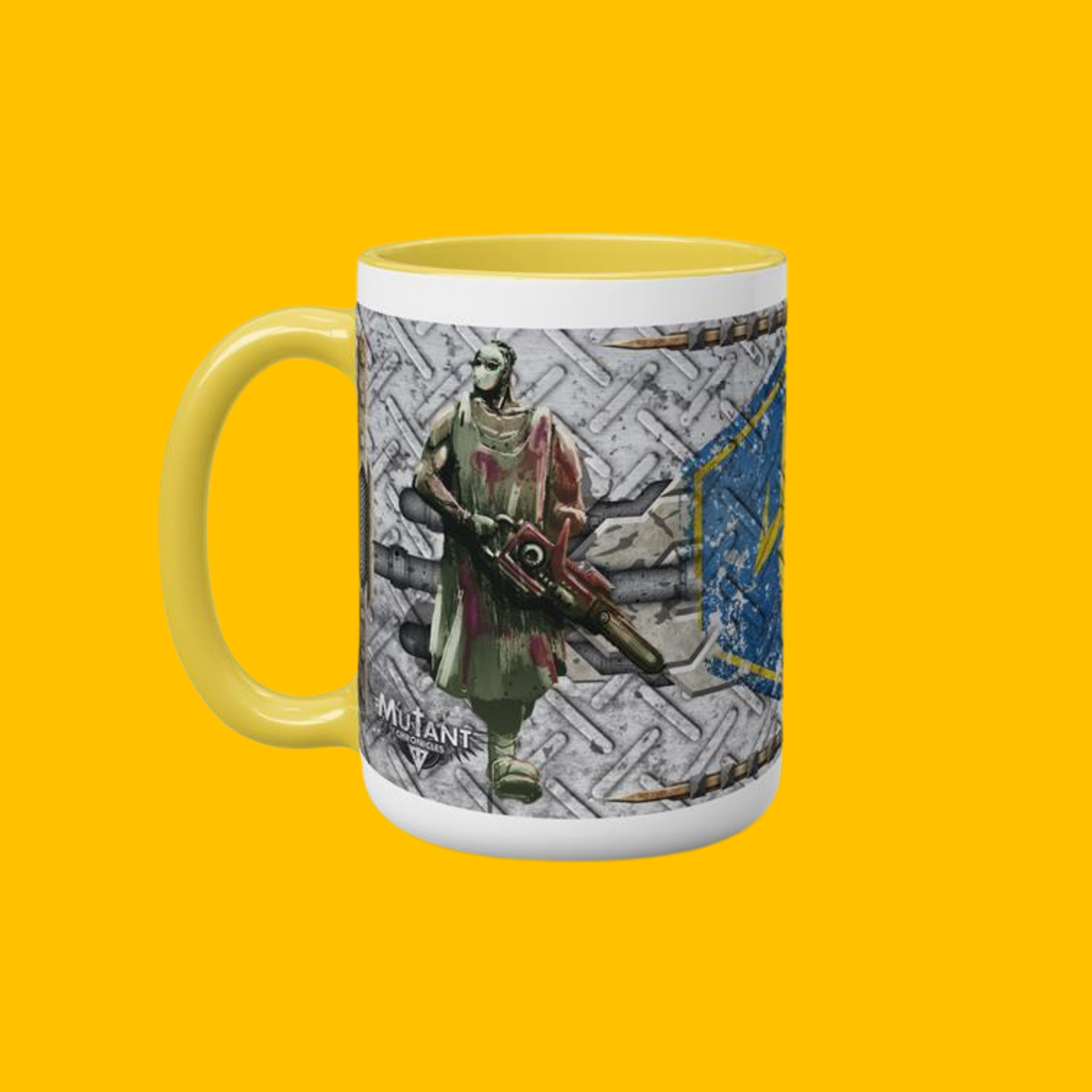 Mutant Chronicles - Cartel Faction Mug on Heroic Signatures yellow background