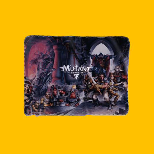 Mutant Chronicles - Storm the Citadel Premium Blanket on Heroic Signatures yellow background